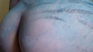 Na'vi Cosplay Girl Makes Big Dick Cum with Her Pussy