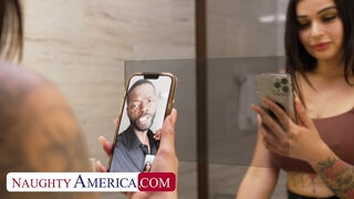 Tattooed Latina Carolina Cortez takes big bully cock to help her boyfriend