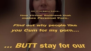 'Big boobs babe shares behind the porn scenes homemade couple facial cumshot and candid daily adventures - Lelu Love'