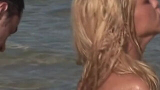 Perfect Blond Nasty Mermaid Have Sex Fun With Two Friends On Beach And Lake - FemdomSex