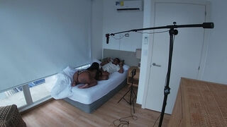 Behind The Scenes. My Step Mom Wakes Me Up With An Amazing Blowjob. English Subtitles