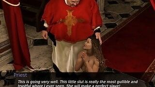 Project Myriam - Hot wife Wash Sins in Church with Priest's Sperm - 3d game