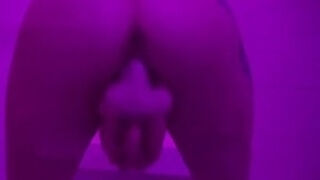 Dance and sensual movement, vibrator orgasms, dildo sucking and fucking, pussy creaming, and moaning