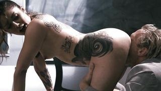 Sexy Tattooed Student Seduces Her Teacher