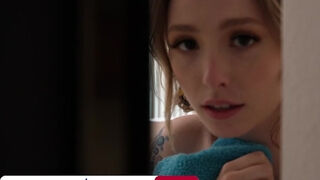 Ailee Anne jumps out of the shower and onto her friend's Step brother's cock