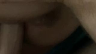 'Pregnant cheating slut just out of the shower taking cock'