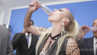 Bday Party wet, Brittany Bardot 8on1, DAP, Double Fisting, Gapes, ButtRose, Pee Drink, Squirt, Cum in Mouth, Swallow GIO2350 - PissVids