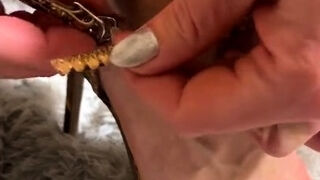 Maitresse Madelines solo foot fetish POV