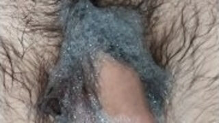 Close-up cock wash