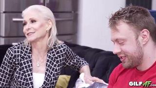 Chris Cobalt Pleases His Sexy Perfect-fit Blonde Step-grandmom With Hot Fuck & Lets Her Ride His Cock