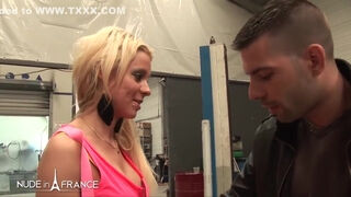 Louana - Busty Tattooed Blonde Babe Banged And Facialized By The Taxi Driver