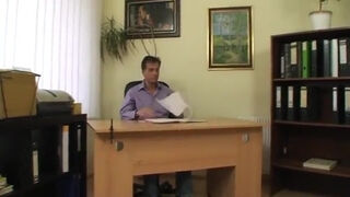 Dirty Boss Calls Back His Young Secretary To Make A Sexual Point With Ally Style