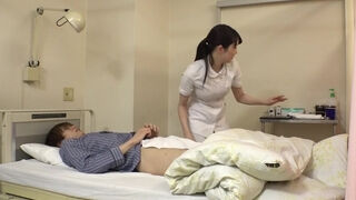 OF2305-Lustful horny nurse sucks patient's dick