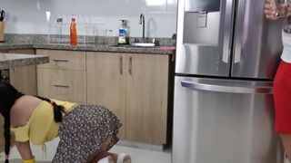 Kourtney Love In A Young Guy Fucks A Plump Housekeeper In A Homemade Video