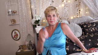 AuntJudysXXX - Your Busty Mature Stepmom Ms. Moly Catches You in Her Bedroom (pov)