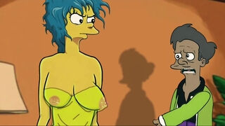 Simpson characters enjoy sexual and kinky perversions in this cartoon parody