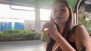 Cute Thai MILF picked up and fucked hard