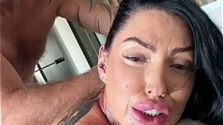 NO MERCY FOR NASTY GOSTOSA - Sexy Brunette gets Pounded in Doggy Style and Cowgirl ride in POV