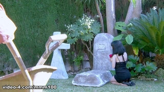 Young Latina Widow Fucked On Husband's Grave - MMM100