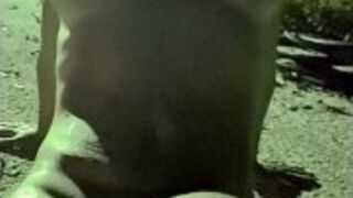 Late night skinny dipping