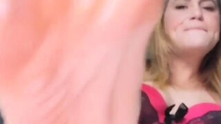 Hawt Blonde milf in foot Fetish tube scene
