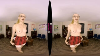 Bad Behaviour; British Blonde Teacher Solo Striptease