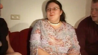 Swinger fuck with a fat German housewife in heat and the amazing Simones
