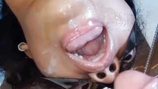 Fucking the throat upside down and pissing directly into the throat