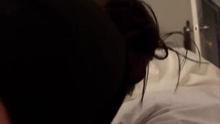 Booty white chick gets fucked from behind in a hard way