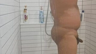 I am taking a shower