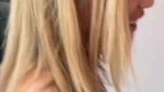 18 Yo Petite Blonde SCREAMS in POV Missionary - Cum SPLASHES Her Face After ROUGH Doggy