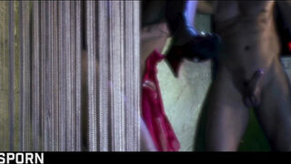 Anal Threesome with DP Fucking the Sensual Pornstar Black Angelica