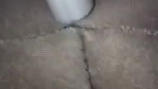 'Vacuum cleaner sucks my clit in hole of my yoga pants'