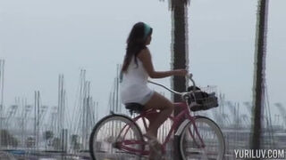 Yuri Luv in Beach Bike Ride Clip#4