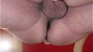 Nikatsu and a big cock test a BDSM guillotine chair in a motel room pv