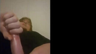 Watch This Huge Cock Slip Down a Lubbed up Hand Full of Coconut Oil