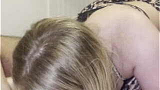 Make my step son happy with blowjob, after fuck me