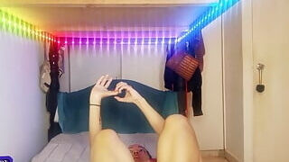 Latina babe does extreme fetish JOI show where she licks, caresses and grooms her beautiful feet for her foot worship audience