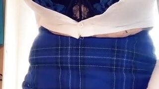 Nicole DuPapillon plays with her huge labia and shows what she can do with her pussy