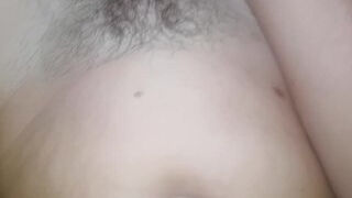 Close up bath play ends with cum in pulsating pussy