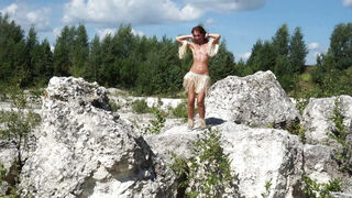 Topless Dance in White Stone Quarry