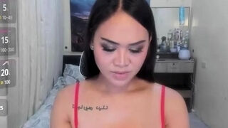 Naughty Asian milf Julia solo masturbation close up