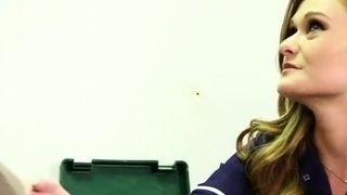 Dom CFNM nurses jerk small cock in group