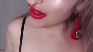 Tits Red Big Lips Bimbo JOI