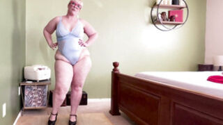 Striptease: Celebrate Women with a Curvy BBW Striping and Jiggling Her Fat Till You Cum