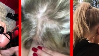 Amateur Blonde Blowjob handjob and cumshot