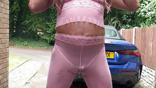 Sexy Crossdresser kellycd2022 in pink outfit and heels