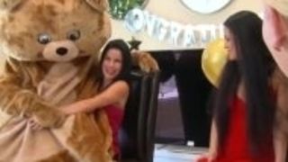 "DANCING BEAR - Gang Of Horny Ladies Open Their Mouths Wide For Dick"