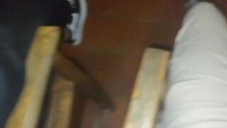 A blowjob in the rain almost makes our neighbors discover us