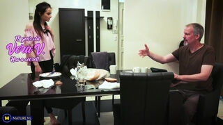 Naughty Teen Vera V. Seduces Her Stepdad For A Secret Sexaffair With Him In The Kitchen